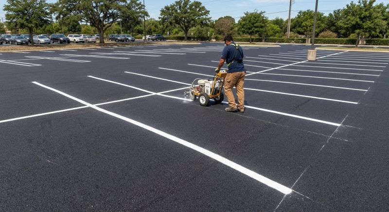 Church Parking Lot Striping in Houston, TX