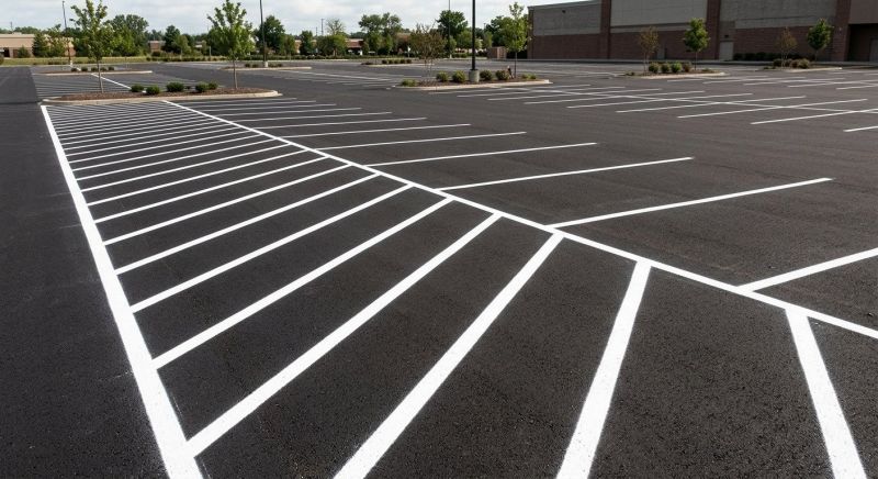 Commercial Asphalt Painting in Gwinnett County, GA