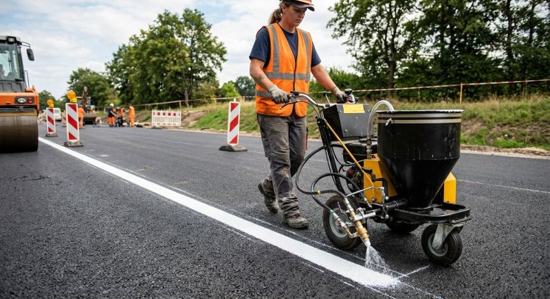 Commercial Asphalt Painting in Canton, GA