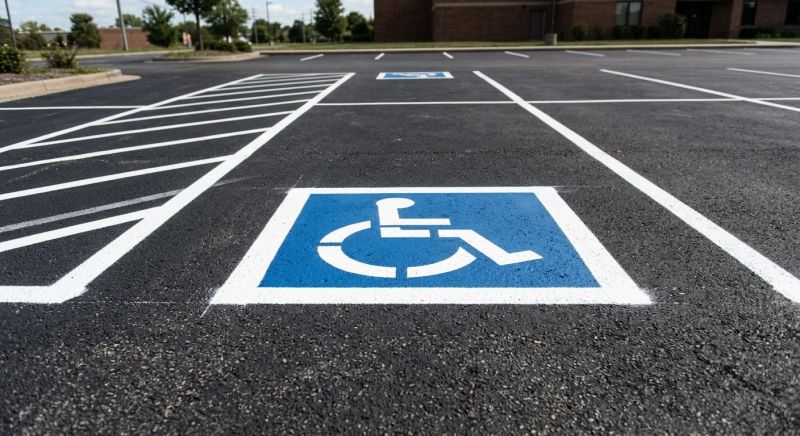Disability Parking Marking in Gwinnett County, GA