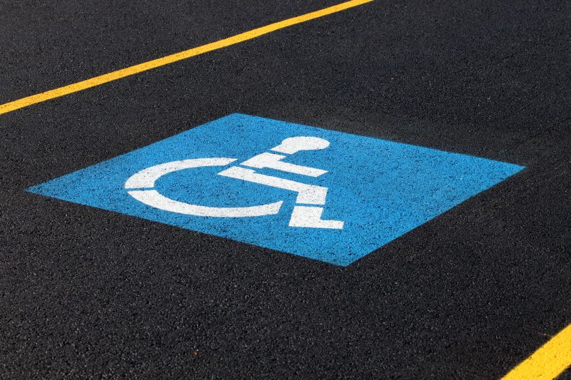 Disability Parking Marking in Los Angeles, CA