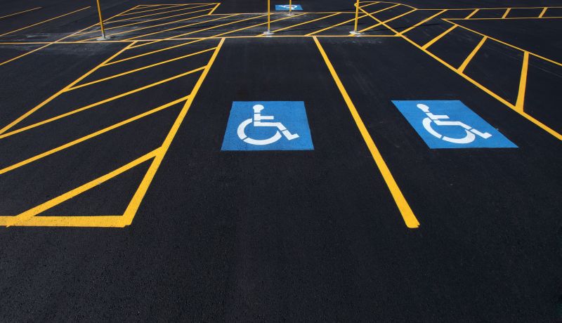 Curb and Handicap Markings