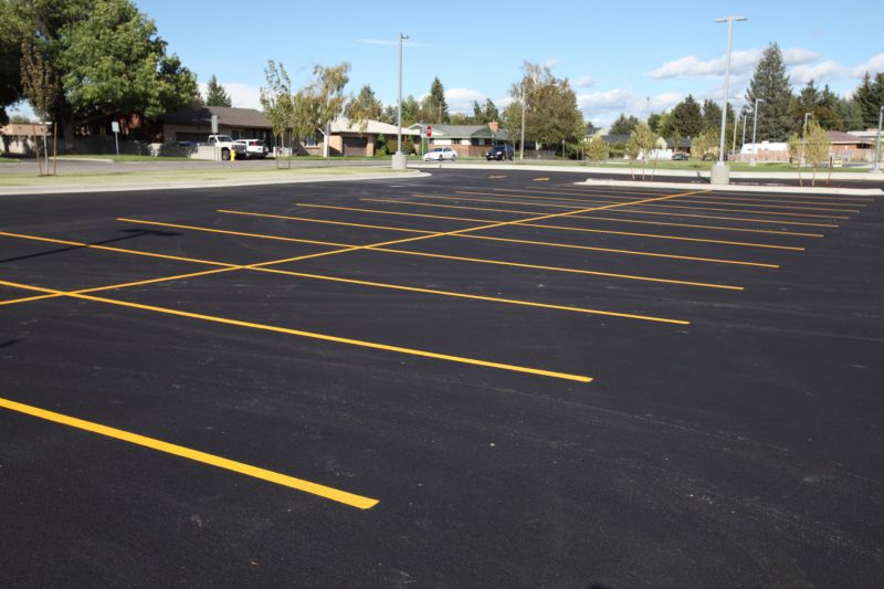 Resurfaced Lot with Fresh Striping